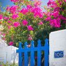 Firostefani: Blue Garden Gate