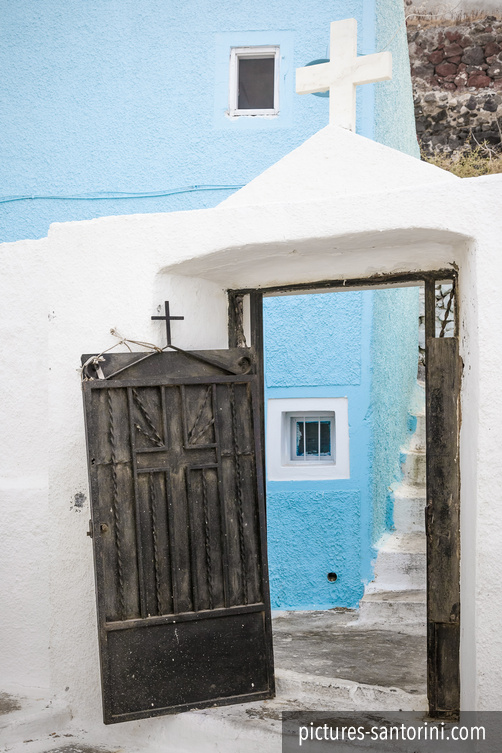 Imerovigli: Church Door